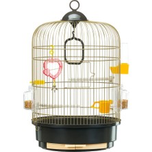 Braventa Collection Regina Kuş Kafesi Antik Pirinç