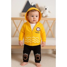 Veralya Aslan Desenli 3'lü Erkek Bebek Takımı