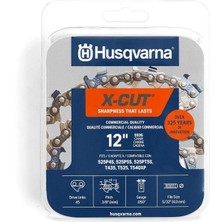 Braventa Collection Husqvarna X-Cut S93G 12 Inç Elektrikli Testere Zinciri, 3/8 Inç Mini Adım, 50 Inç Ölçer, 45 Tahrik B