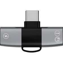 Braventa Collection Polham Mobile Type C To 2x Type C Girişli Şarj ve Kulaklık Çoğaltıcı Adaptörü, 30W Şarj Destekli Çoğ
