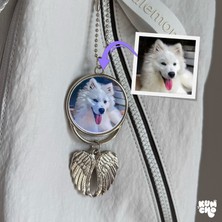 Kişiye Özel Evcil Hayvan Melek Kanatlı Anahtarlık – Fotoğraftan Özel Tasarım