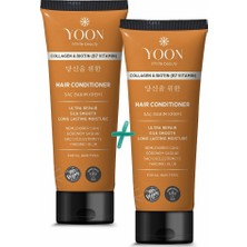 Braventa Collection Yoon 2'si 1 Arada Vegan Saç Bakım Kremi, Biotin, B7 ve Kolajen Içeren, Silikonsuz & Sülfat Içermeyen