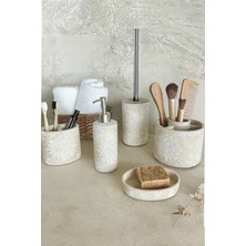 UltraMint Şık 5'li Banyo Seti, Bej Renk, Temizlik ve Konfor Uyumunda