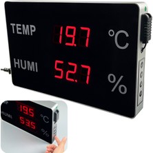 Sevgift HE218A-TH Büyük LED Ekranlı Endüstriyel Sıcaklık ve Nem Ölçer