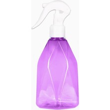 Braventa Collection Prizma Desenli Sprey Şişe, Boş Plastik Şişe, Püskürtme Başlıklı (Mor)