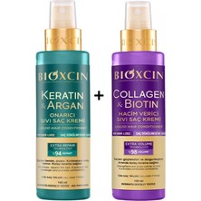 Bioxcin Collagen Biotin Sıvı Saç Kremi 150ML + Keratin Argan Sıvı Saç Kremi 150ML