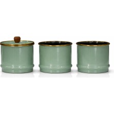 PR Home  Soft Green Emaye Katlı Baharatlık Seti
