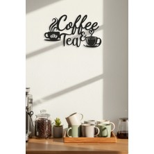 Grandmix Kahve Temalı Metal Duvar Dekoru Mutfak Kahve Köşesi Aksesuarı Dekoratif Pano