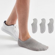 Kral Socks Kadın - Erkek - Unisex Düz Desen (3 Çift) Pamuklu 40-44 Beden Terletmez Görünmez Çorap