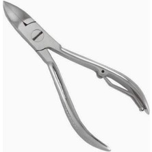 Braventa Collection Mecno Beauty Profesyonel Paslanmaz Çelik Tırnak Makası, Tek Yaylı, 0.25 Inç Keskin Kenar, Metalik gr