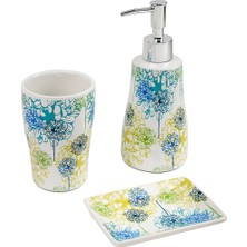 UltraMint Renkli 3'lü Banyo Seti, Şık ve Pratik Temizlik Malzemeleri