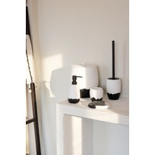 UltraMint Modern Siyah 5 Parça Banyo Aksesuar Seti, Şık ve Fonksiyonel Tasarım