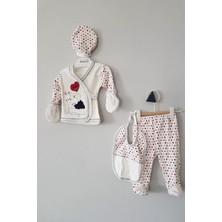 Veralya Erkek Bebek Kutulu Tavşan 5li Zıbın Seti