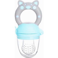 Braventa Collection Agubugu Baby – Figürlü ve Kapaklı Meyve Emziği - Mavi