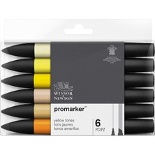 Winsor Newton Promarker 6'lı Yellow Tones