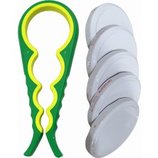 Braventa Collection Mta High-Tech Kavanoz Kapağı Açacağı + 5 Adet Kavanoz Kapağı Hediyeli – Ergonomik Kaymaz Tasarım, Ko