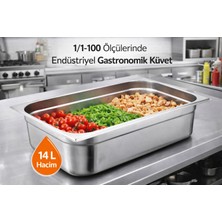 Net Çelik NET ÇELİK  Gastronom Küvet 1/1-100 14 Litre