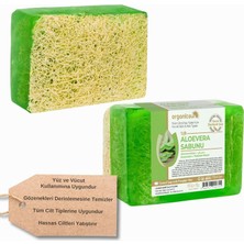 Braventa Collection Doğal Kabak Lifli Aloe Vera Sabunu 120 gr Tüm Cilt Tipleri Için B ve E Vitaminli
