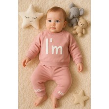 Veralya I'm Cool Desenli Pamuklu 2'li Kız Bebek Takımı