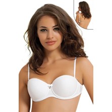 Miravm Nbb 3586 Sırtı Şeffaf Yarım Dolgulu Destekli Sütyen