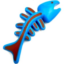 Hepta Collection Tasma Market 12CM Balık Modelli Diş Kaşıma Köpek Oyuncağı Mavi