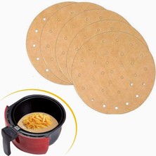 Braventa Collection Buffer® 100 Adet Air Fryer Pişirme Kağıdı Tek Kullanımlık Hava Fritöz Yağ Geçirmez Yapışmaz Gıda Piş