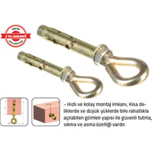 Tomax Kancalı Dübel M 8 (Kapalı) (40 Adet)