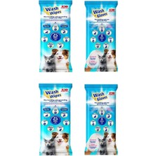 Bio PetActive Wash Gloves + Wash Wipes Karma 4 Lü Paket