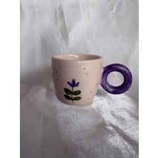 Arken Seramik El Yapımı 5'li Seramik Türk Kahvesi Fincanı