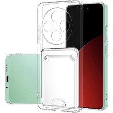 Sh Ticaret Newface Redmi 14C Kılıf Kart Şeffaf Silikon - Şeffaf