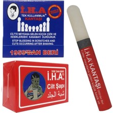 Braventa Collection Iha Cilt Şapı ve Kan Taşı Seti, 70 gr Cilt Şapı, 1 Kalem Kan Taşı, 20'li Kullan-At Kan Taşı