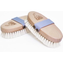 Braventa Collection %100 Doğal At Kılı Masaj ve Kuru Fırçalama Için Gri Kemerli Vücut Peeling Selülit Fırçası