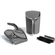 Braventa Collection Kitty City Kedi Bakım Seti - Tırmalama Pedi ve Kum Küreği