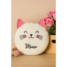 Veralya Sevimli Kedi Orta Boy Bebek Çocuk Yastık