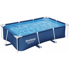 Braventa Collection Pro Frame Pool, Pompasız 259 x 170 x 61 Cm, Koyu Mavi, Kare