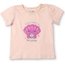 Hellobaby Hellobaby, Kız, Tshirt, Plaj Baskılı, Bisiklet Yaka, Kısa Kol