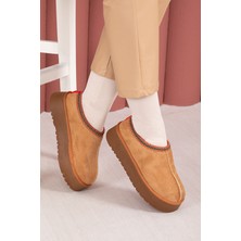 SRC Kalın Taban Kürklü Mini Bot Taba