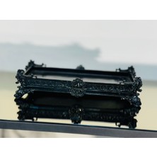 Zepce Design Dekoratif Siyah Tepsi