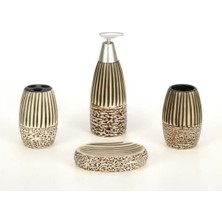 UltraMint Şık ve Kullanışlı Seramik Banyo Seti, Modern Tasarım ve Kolay Temizlik