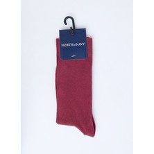 North Of Navy Bordo Erkek Soket Çorap E-Soket.