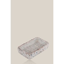 UltraMint Şık ve Zarif Mozaik Tepsi, Beyaz Renk, Dekoratif ve Kullanışlı