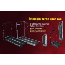 Smart Marvel Yeni Nesil Tam Katlanabilir Koşu Bandı Siyah