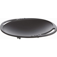 Braventa Collection Döküm Kavurma Tavası, Metal Kulplu, 28CM, Siyah