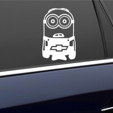 Mlh Store Minyonlar Chevrolet Için Özel Yeni Uyumlu Aksesuar Yan Cam Özel Yeni Sticker Oto Kapı 20 cm