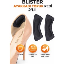 Ecuy Blister Ayakkabı Topuk Pedi Vurma Önleyici Kaymaz Topuk Koruyucu Konfor Pedi 2 Adet