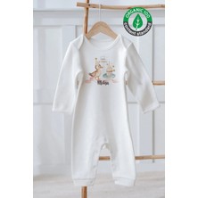 Lilabio %100 Pamuk Isme Özel Isimli Doğum Günü Bebek Tulum Ördek