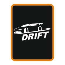 Mlh Store Drift Yapan Araba Tasarım Aksesuar Oto Özel Yeni Sticker Beyaz 20*10 cm