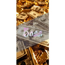 Boss Patron 10X5CM Yazı Jdm Araba-Motosiklet-Laptop Cam Etiket Sticker Hologram Seçenekli Boss