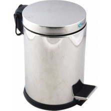 Uğur 3 Litre Pedallı Paslanmaz Çelik Çöp Kutusu, Pratik ve Şık Tasarım