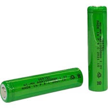EkoAlışverişDünyam 1.2V 1000 Mah  Aaa  Nimh Şarjlı Pil  Başsız / Flat Head (1124)